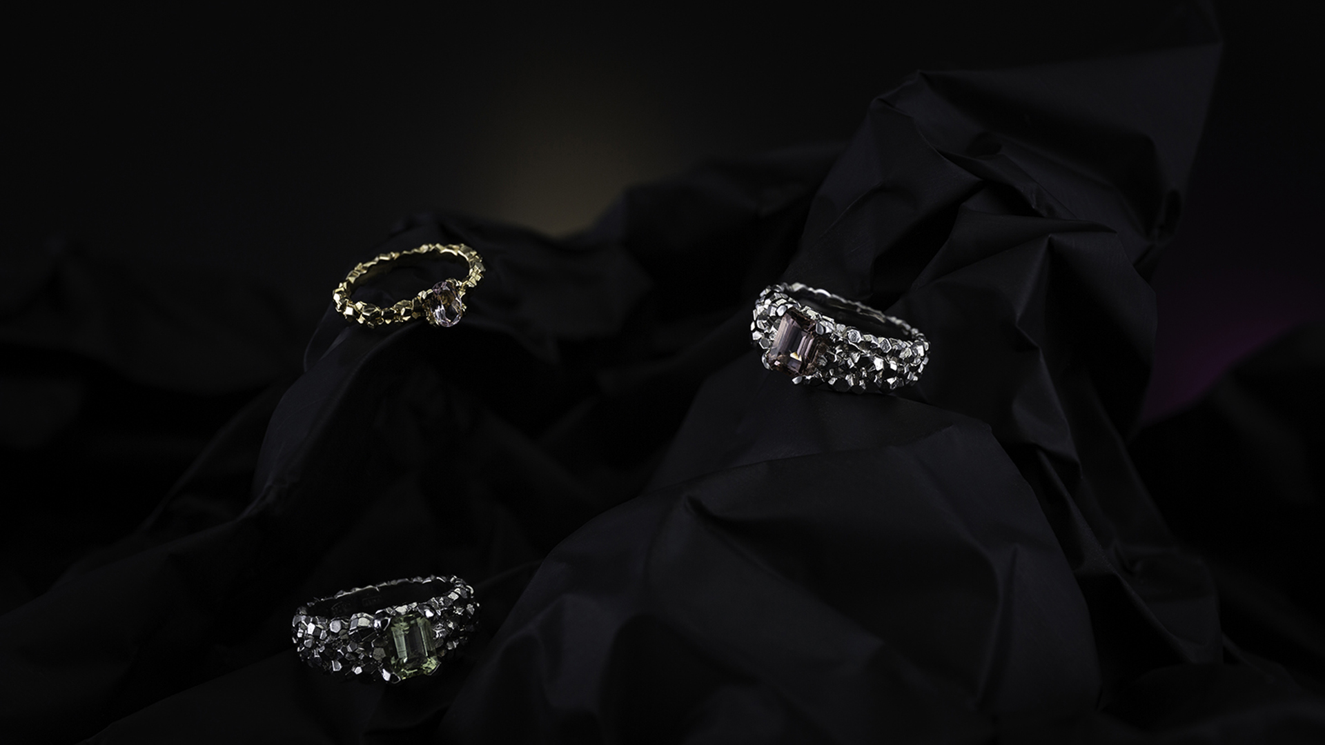 Rings with semiprecious gemstones Gabilo