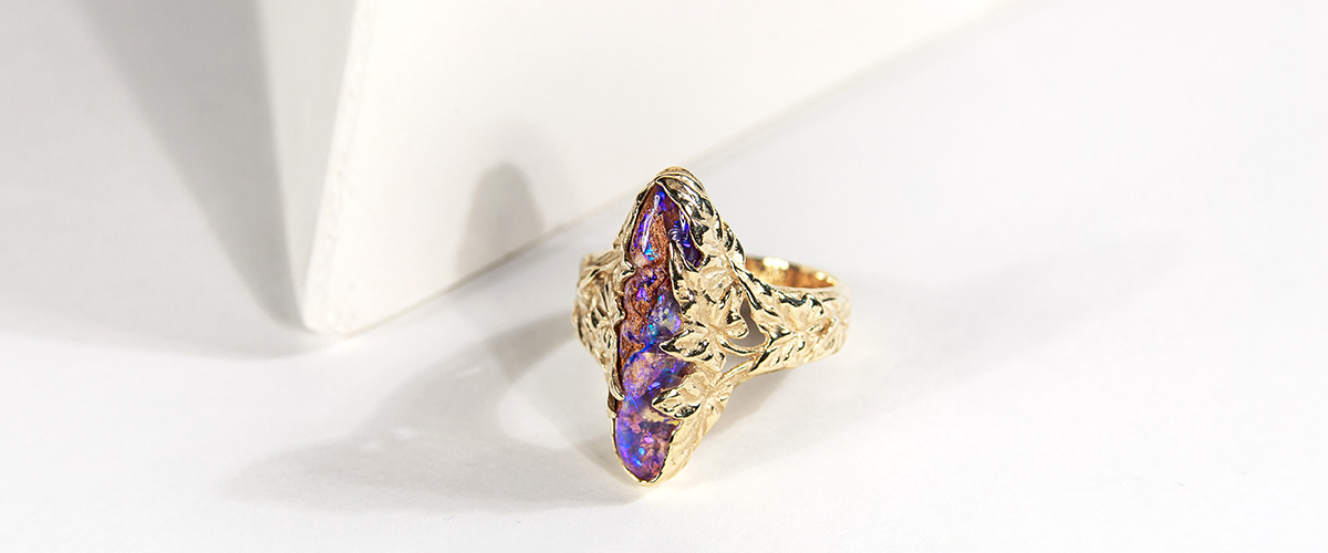 opal gold ring gabilo