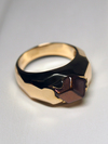 Fire Garnet gold ring