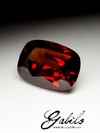 Garnet Almandine-Spessartine cut 2.70 carats with gem report MSU