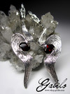 Almandine Garnet Silver Earrings