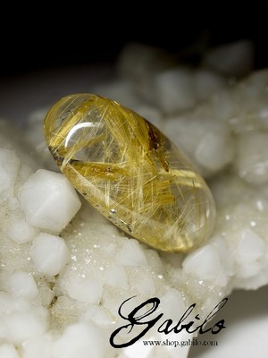 Rutilated quartz cabochons