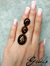 Mexican fire agate set 38 carats