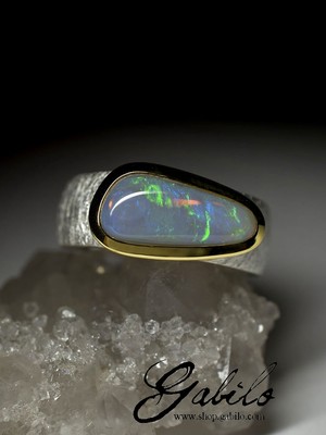 Silberring mit Opal