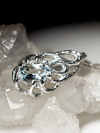 Aquamarine silver pendant
