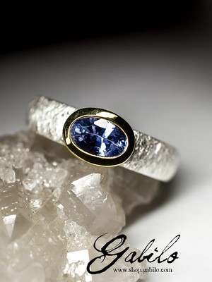 Sapphire Silver Ring