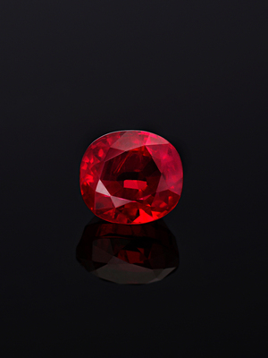 Pigeon Blood Ruby Oval 1.00 ct GIA Gem Report
