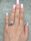 Ring mit Tripel aus Opal in Silber