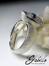 Silber Ring mit Saphir-Kristall 