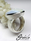 Großer Ring mit Saphir Achat in Silber
