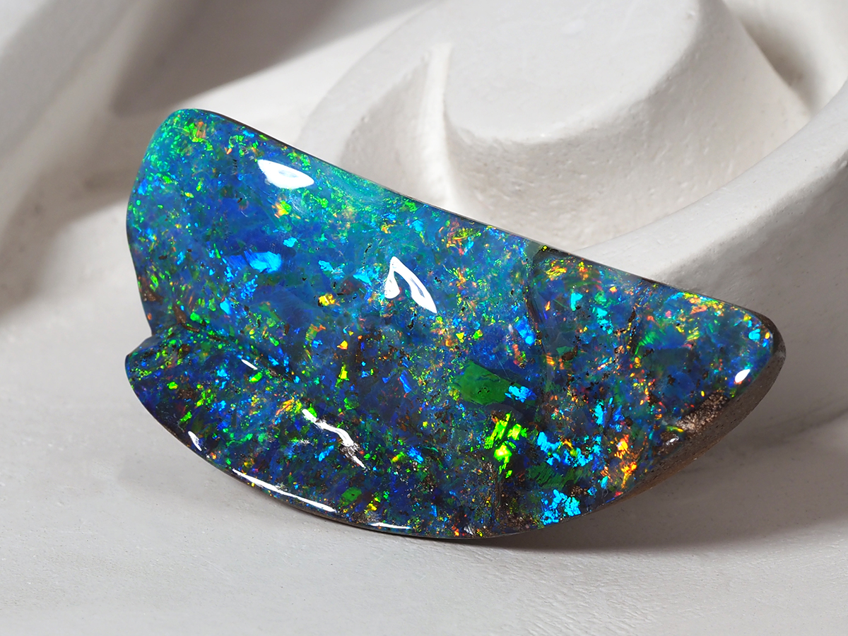 vivid boulder opal gemstone