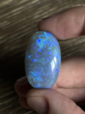 Blue Australian opal 53.75 ct
