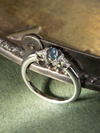 Chatoyant Alexandrite diamonds gold ring