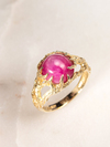 Star Ruby yellow gold ring