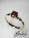 Ruby gold ring