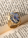 Illusion - Boulder Opal gold ring