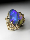 Art Nouveau Opal Gold Ring