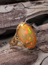 Ethiopian Opal gold ring