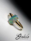 Opal goldener ring
