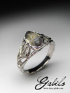 Sapphire crystal silber ring 