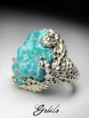 Turquoise silver ring 