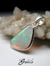 Opal silver pendant