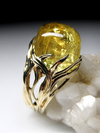 Heliodor yellow gold ring 