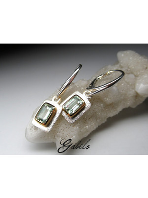 Heliodor silver earrings 