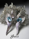 Topaz silver earrings 
