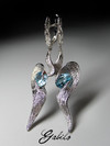 Topaz silver earrings 