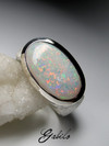 Australian opal gold ring 