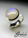Opal Neon Electric Gold Ring 