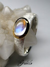 Moonstone gold ring