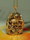 Agate Rose gold pendant
