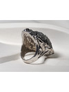 Big rock сrystal silver ring