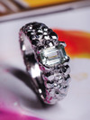 Heliodor white gold ring
