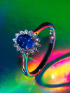 Sapphire gold ring 