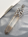 Citrine crystal silver pendant