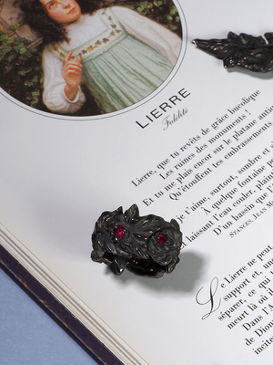 Gièvres - Ivy 6 Rubies silver ring