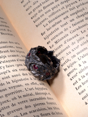 Gièvres - Ivy 6 Rubies silver ring