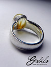 Rutilated quartz silver ring 