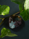 Aquamarine Patinated Silver Ivy Ring