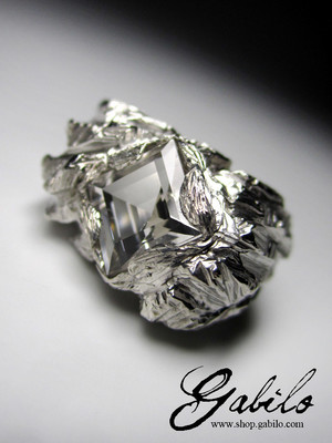 Rock Crystal Silver Ring
