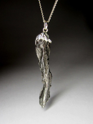 Meteorit in Silber