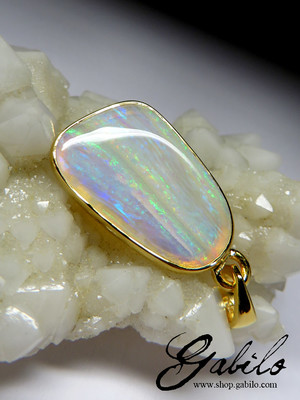 Opal gold anhänger