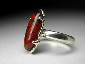 Ring mit einem Jaspis rot