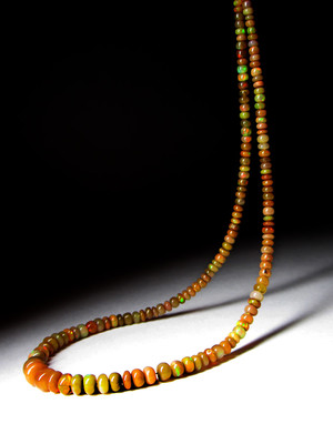 Perlen aus Opal Äthiopisches Braun