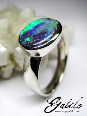 Silberring mit opaler 
