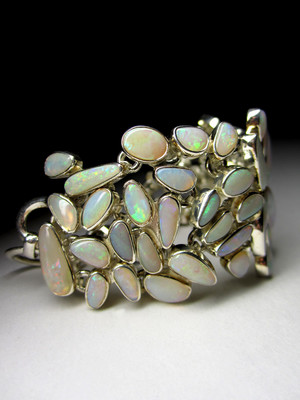 Armband mit Opal Silber