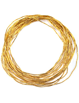 Ornament aus Goldmetallröhren 10 Reihen